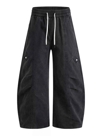 Men's Plus Size Wide-Leg Cargo Pants