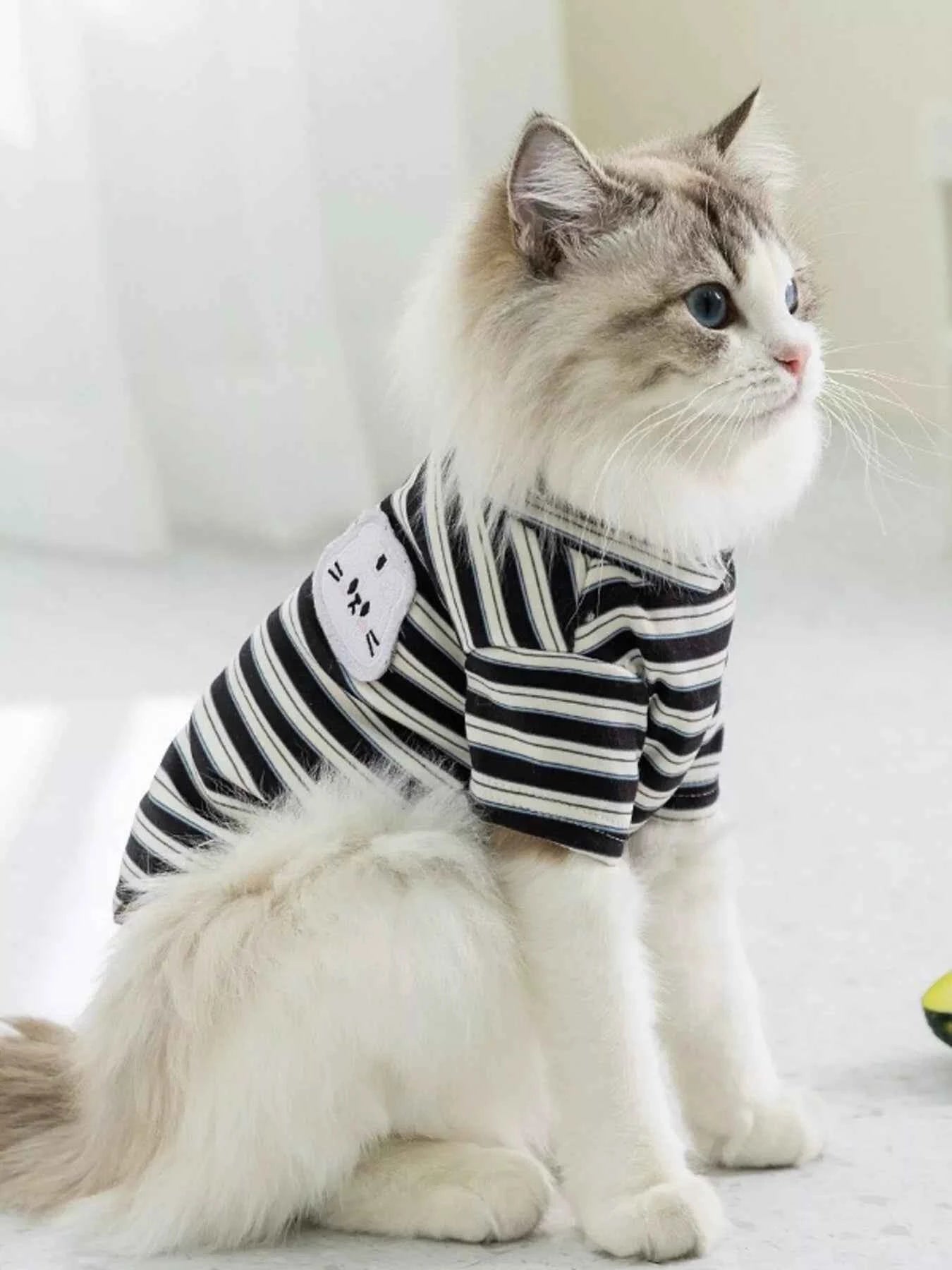 Cozy Plush Pet Sweater with Cute Patch