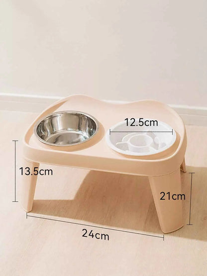 Double Pet Bowls with Stand