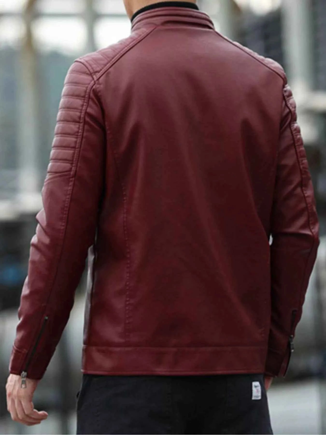 Men's Plus Size Zip Up Long Sleeve Jacket