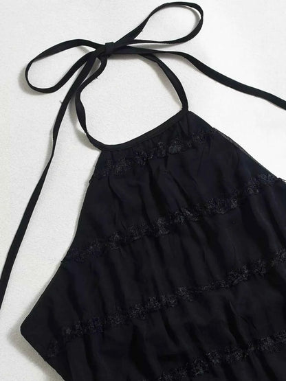Ruched Halter Neck Maxi Dress