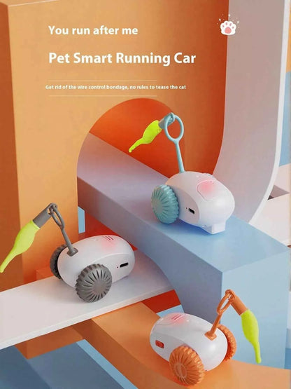 Interactive Self-Rotating Pet Teaser Toy