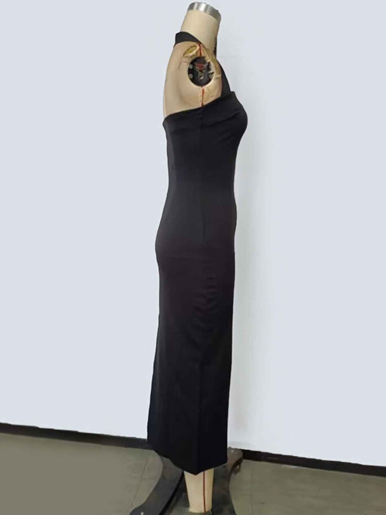 Halter Neck Bodycon Midi Dress