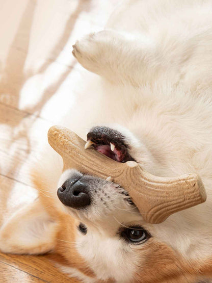 Durable Antler-Shaped Dog Chew Toy