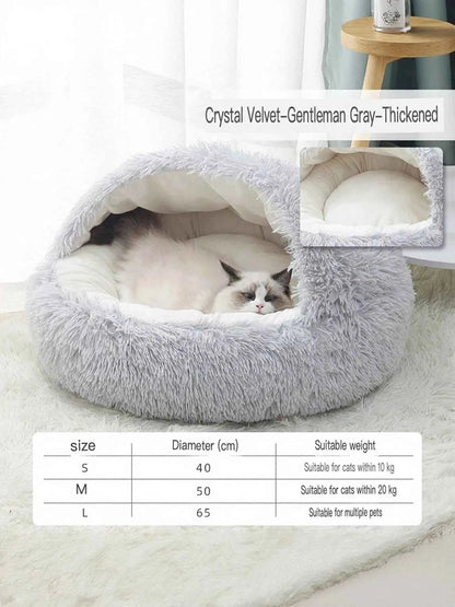 Round Plush Calming Pet Nest