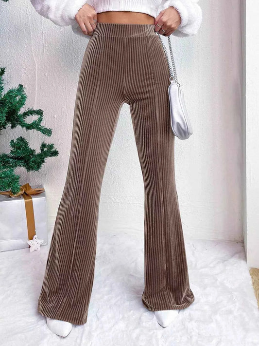 Corduroy High Waist Flare Pants