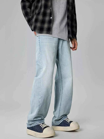 Men's Wash Straight Leg Jeans