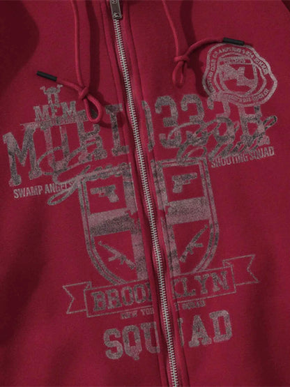 Men's Zip-Up Hooded Jacket