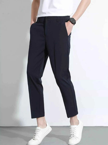 Men's Slim Fit Cropped Pants