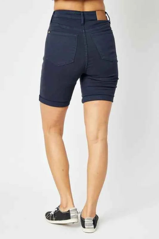 Judy Blue Full Size High Waist Tummy Control Bermuda Shorts