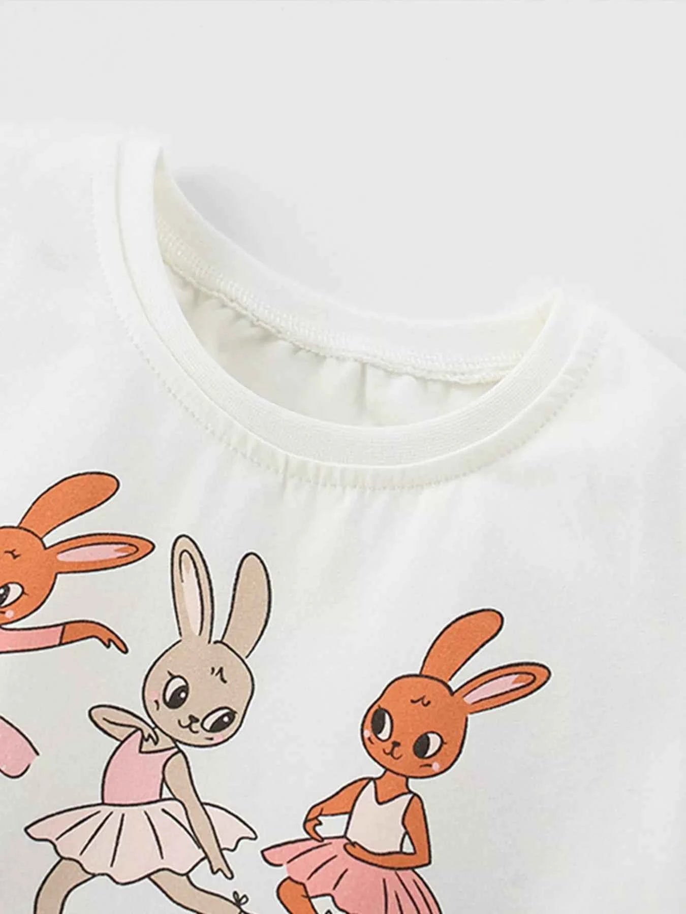 Children's Bunny Graphic Tulle Dress