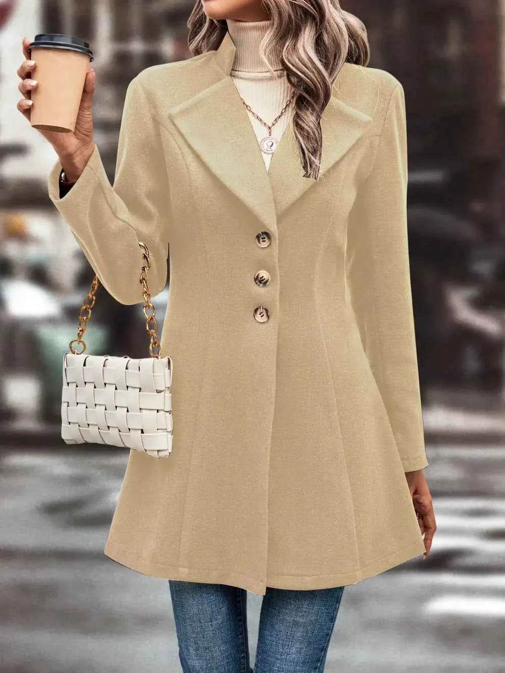 Button Up Longline Coat