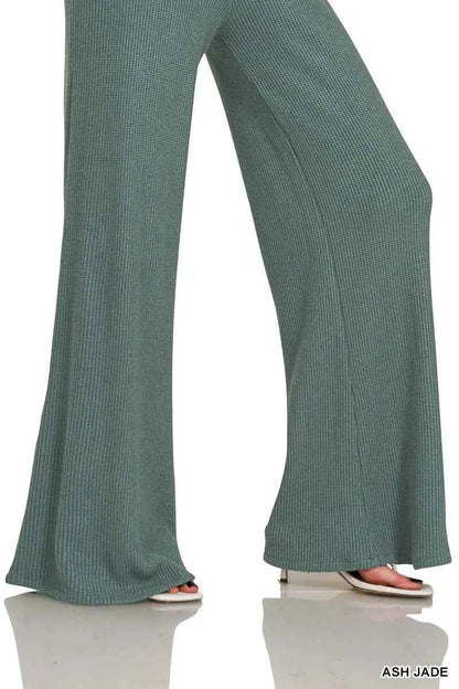 Zenana Mock Neck Top and Pants Sweater Set