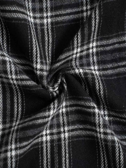 Relaxed Fit Plaid Pants