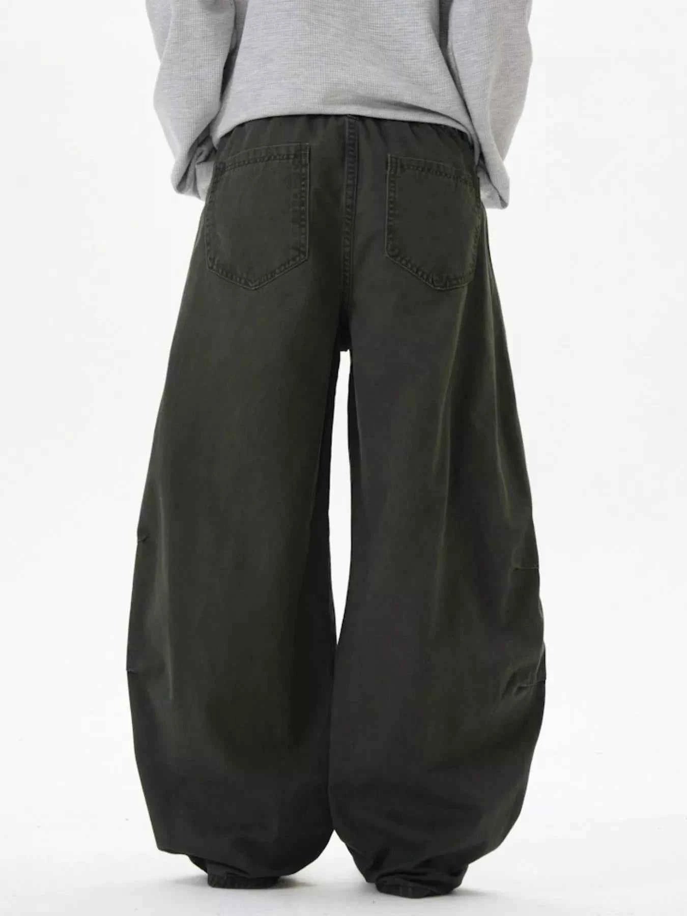 Men's Wide Leg Pocketed Pants