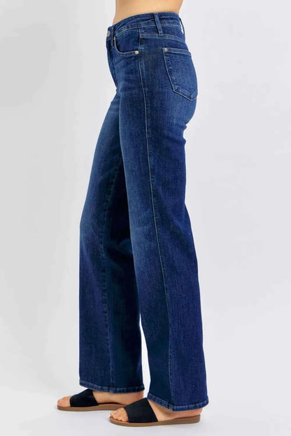 Judy Blue Full Size Tummy Control Straight Jeans Plus Size