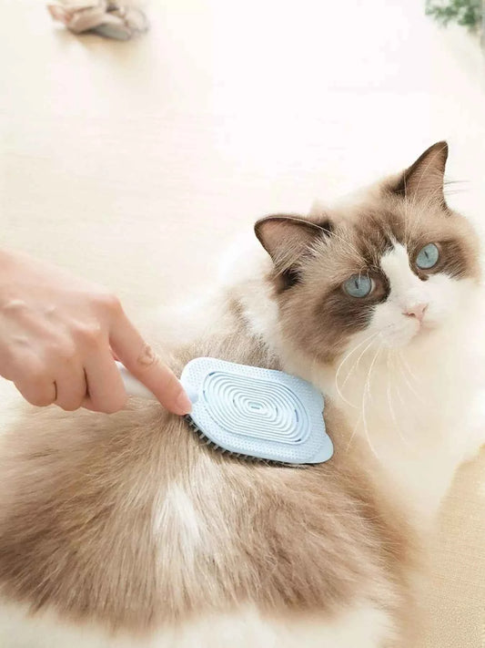 Gentle Silicone Pet Hair Remover Brush