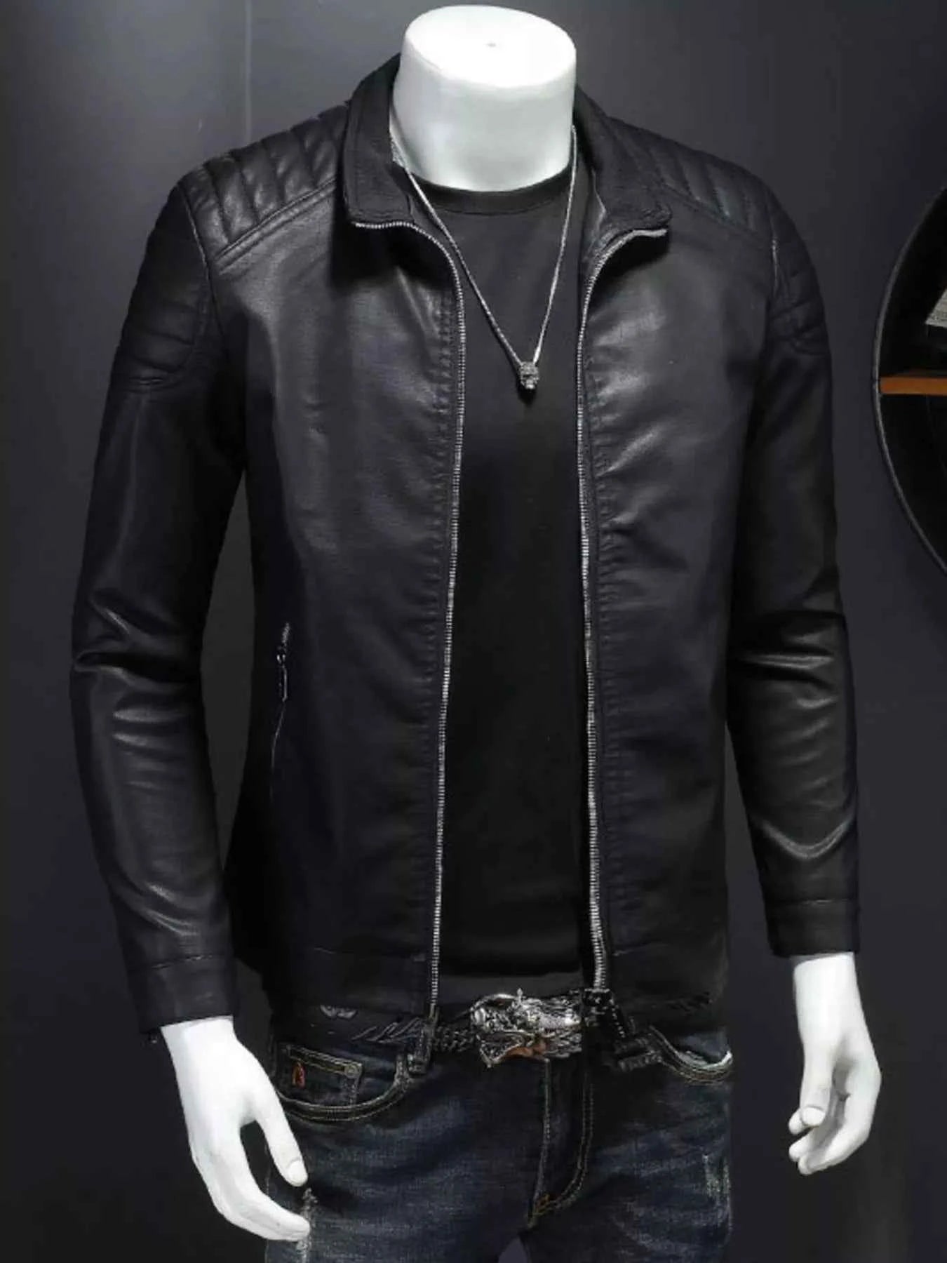 Men's Plus Size Zip Up Long Sleeve Jacket