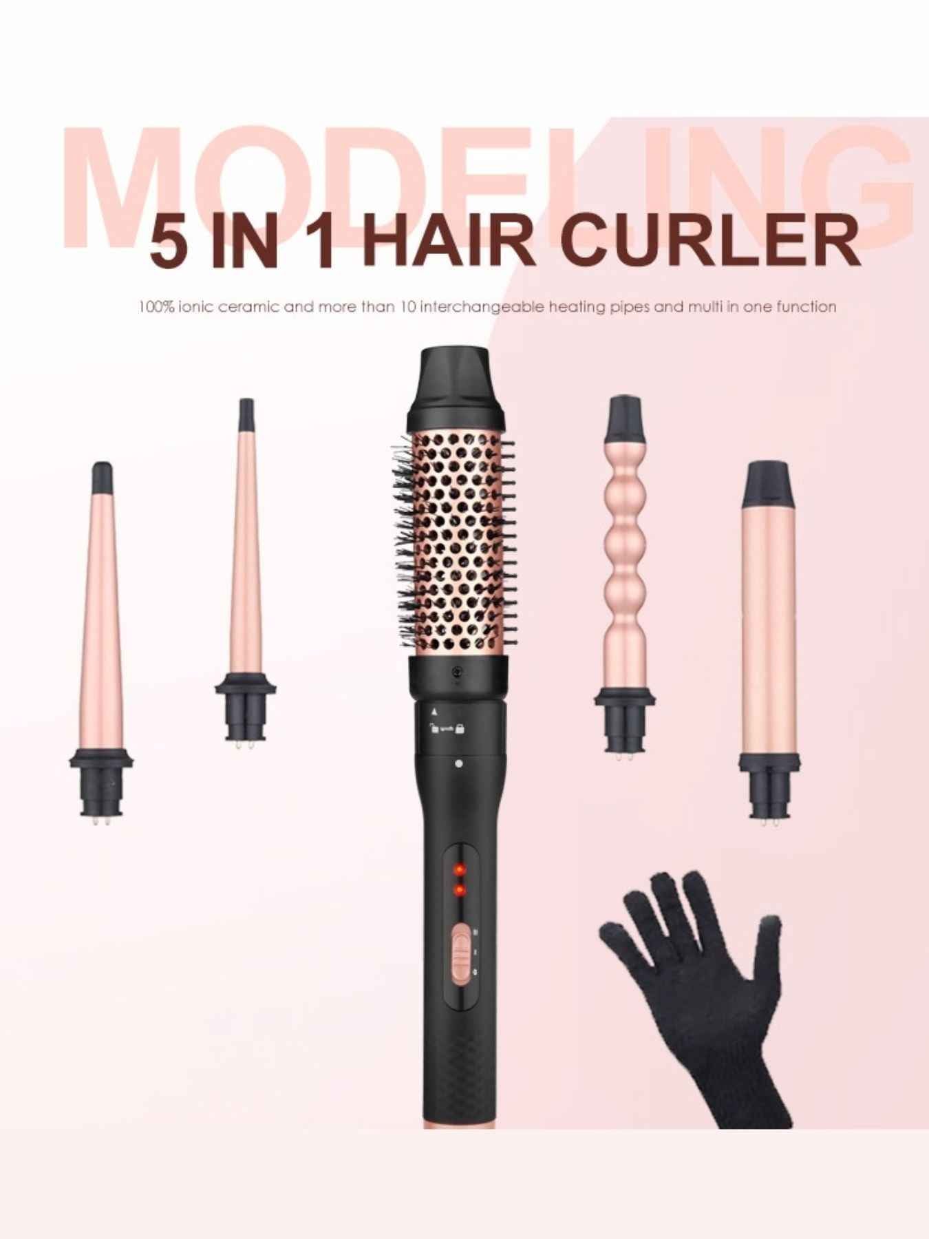5 in 1 Interchangeable Hair Curling Iron