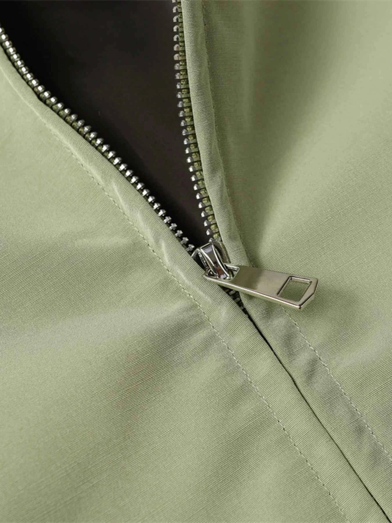 Men's Star Pattern Zip-Up Jacket