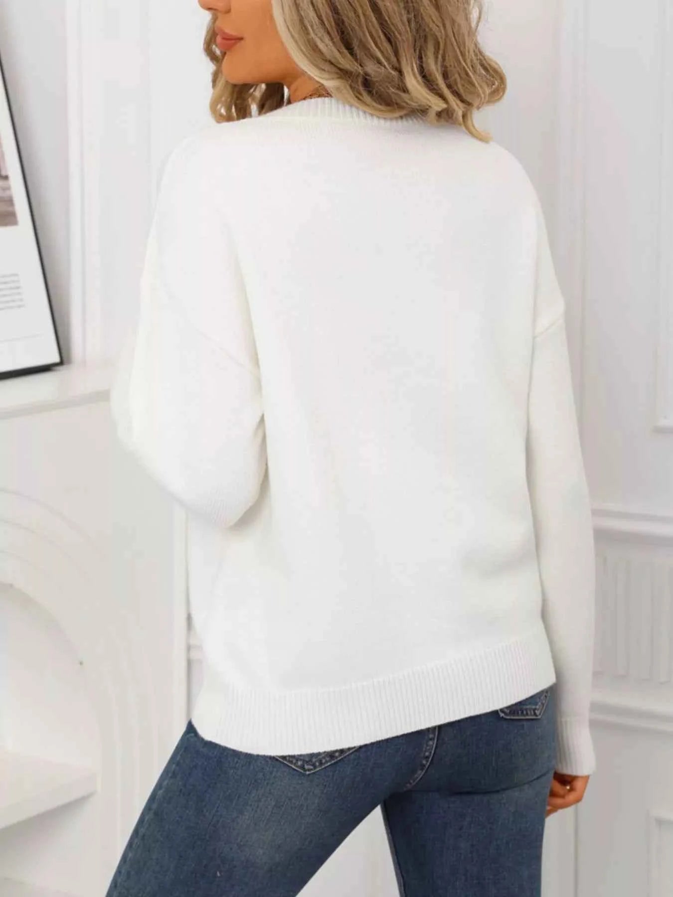 Valentine's Day Love Club Heart Graphic Sweater
