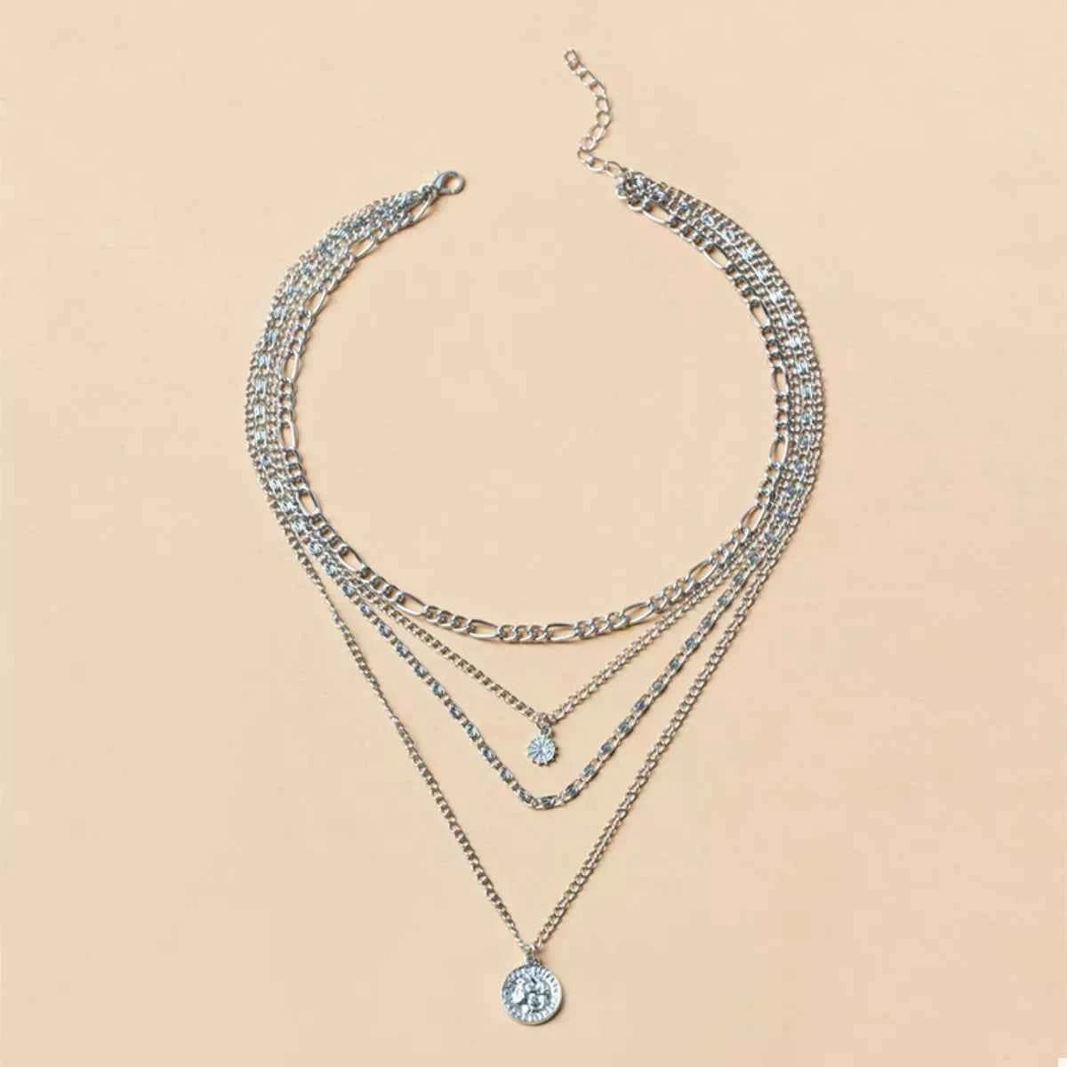 Four Layered Pendant Necklace