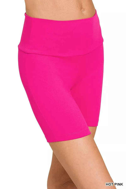 Zenana Brushed Dty Microfiber Top & Biker Shorts