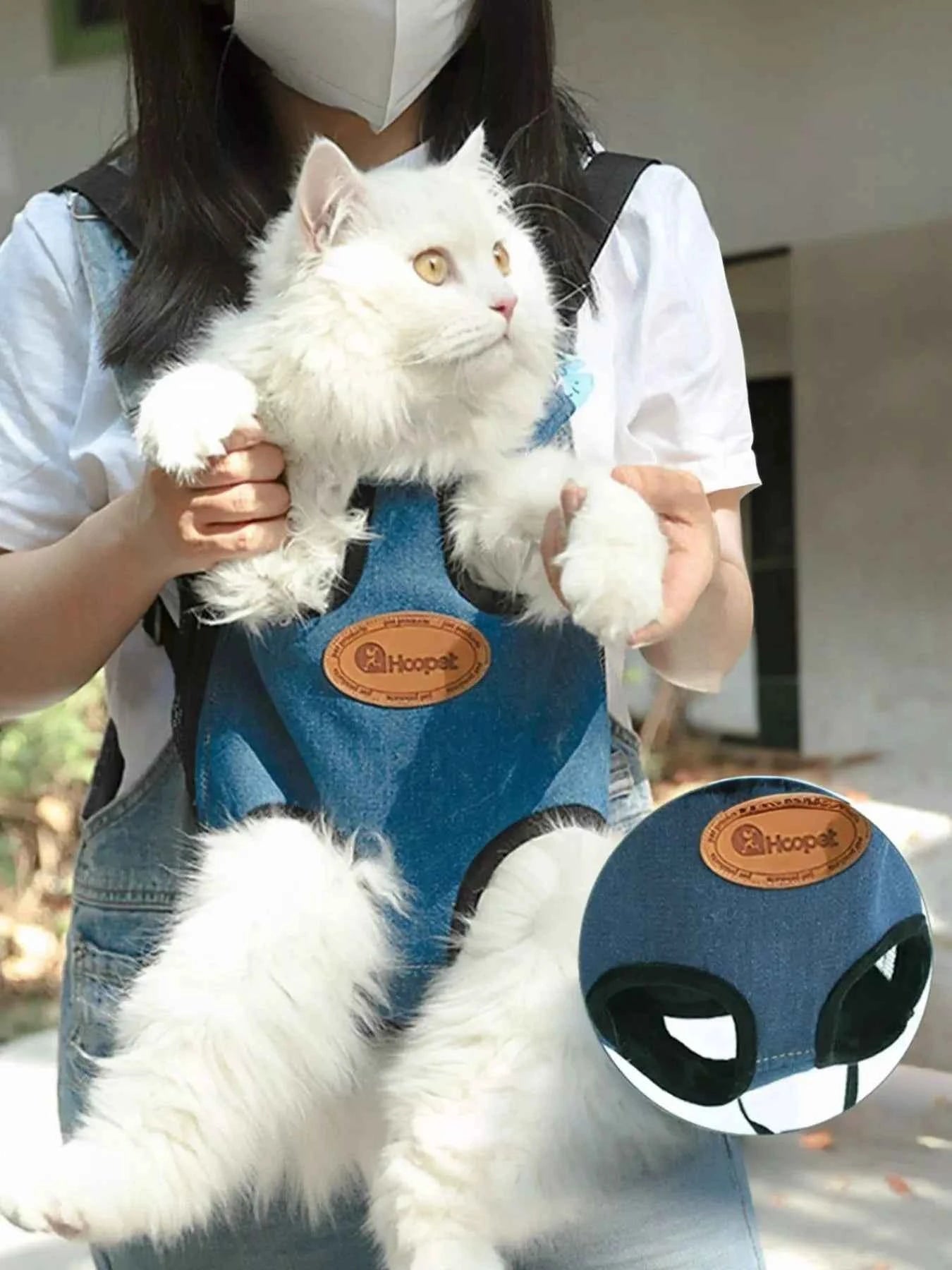 Adjustable Straps Pet Carrier Backpack