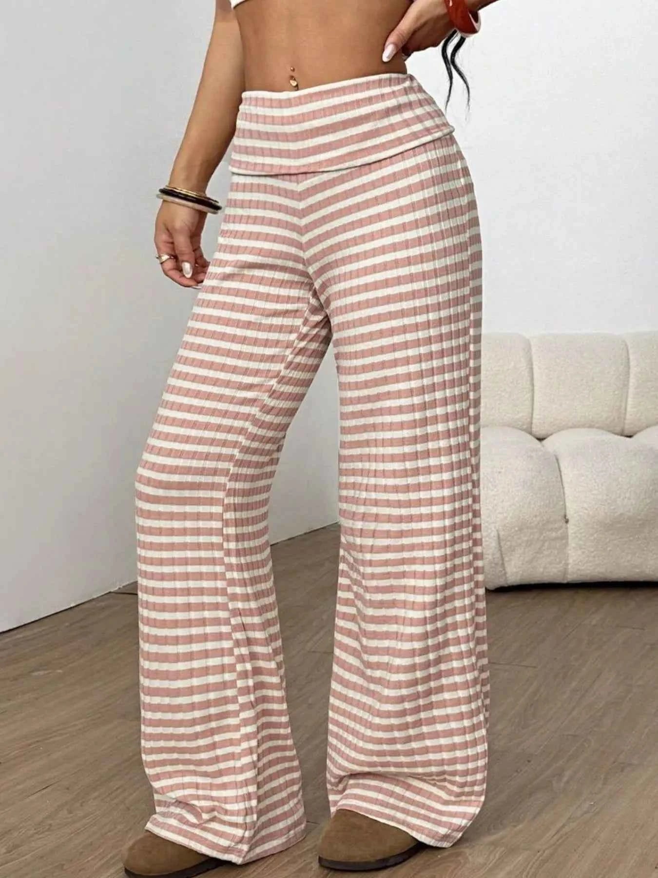 Striped Wide Leg Pants