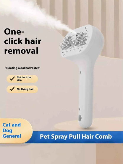 One-Touch Spray Pet Hair Remover Comb