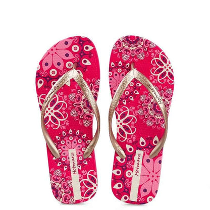 Printed Summer Toe Post Slippers