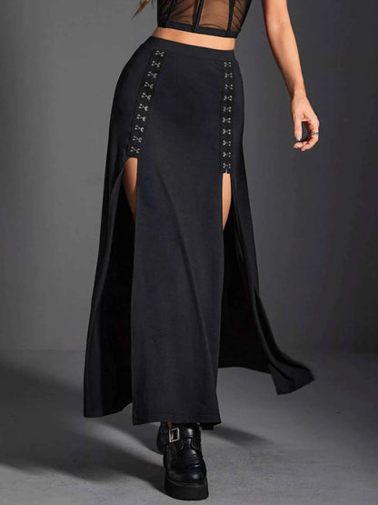 High Waist Slit Skirt