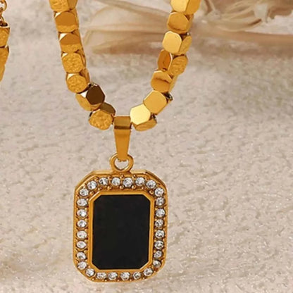 18K Gold-Plated Pendant Necklace