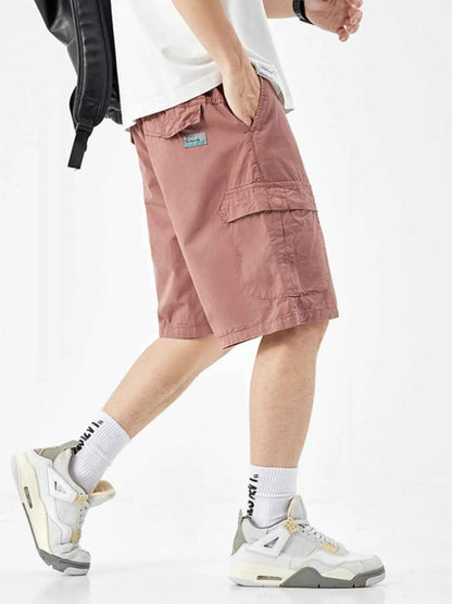 Men's Casual Drawstring Cargo Shorts