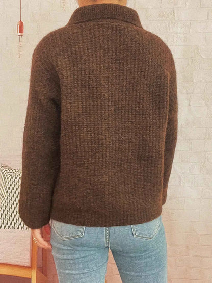 Lace Up Long Sleeve Sweater
