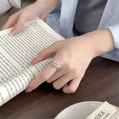 1 Carat Moissanite 925 Sterling Silver Ring