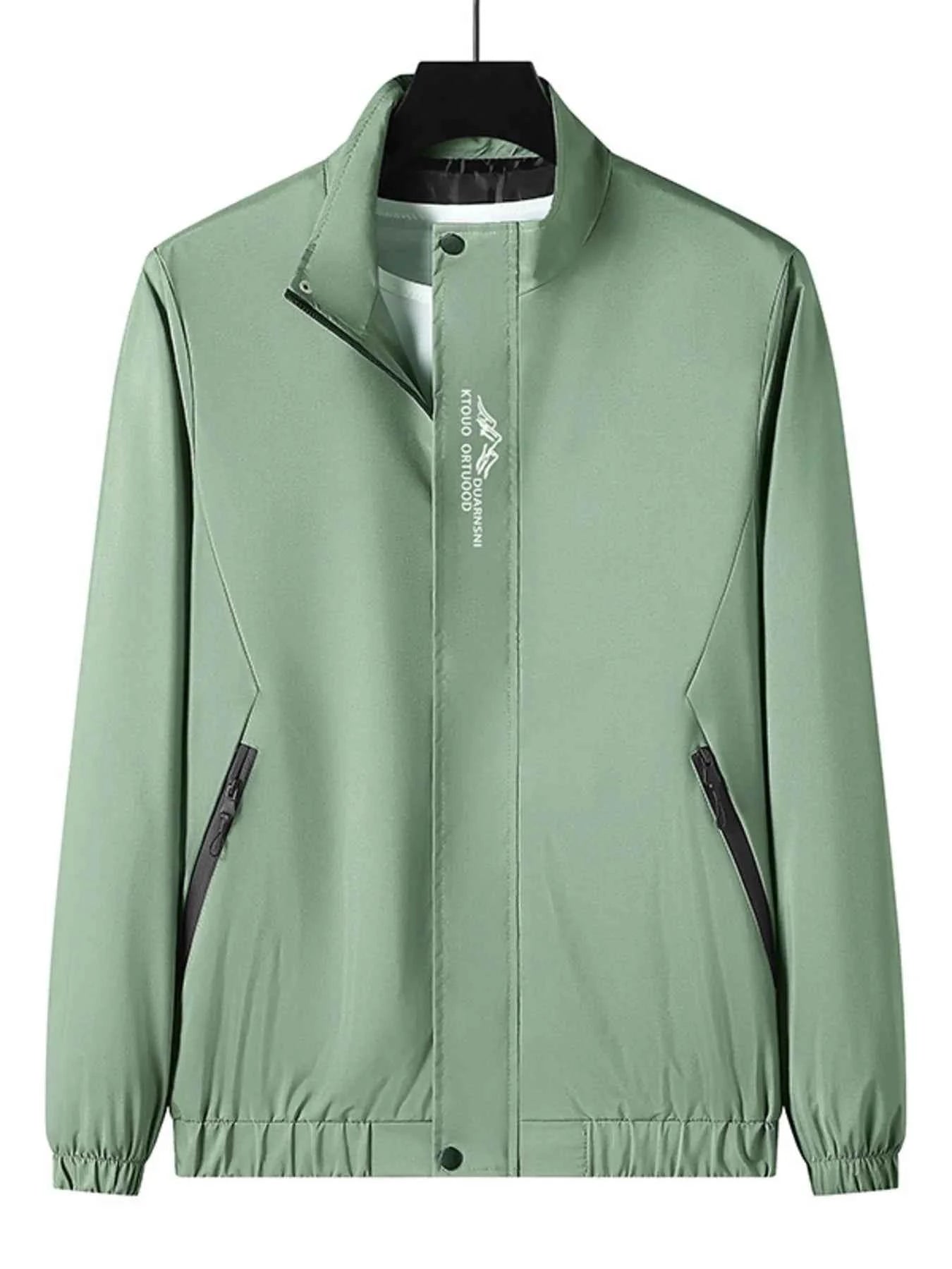 Men's Plus Size Zip Up Long Sleeve Jacket