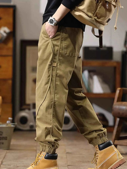 Men's Full Size Drawstring Jogger Pants with Elastic Cuffs Plus Size