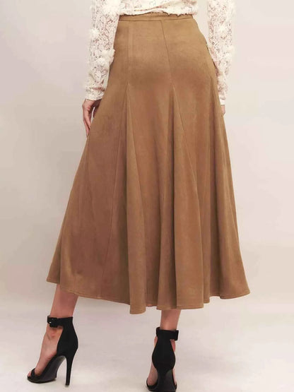 Flowy A-Line Midi Skirt