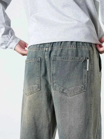 Men's Plus Size Wide Leg Jeans
