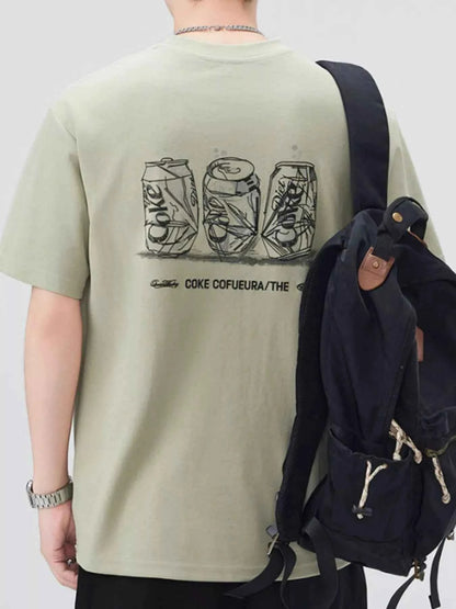 Men's Plus Size Round Neck Short Sleeve T-Shirt