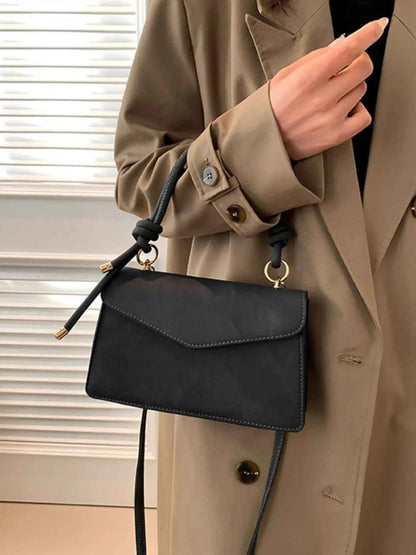 Flap Crossbody Bag with Top Handle