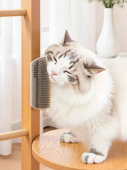 Self Groomer Wall Corner Cat Brush Pet Hair Remover Comb