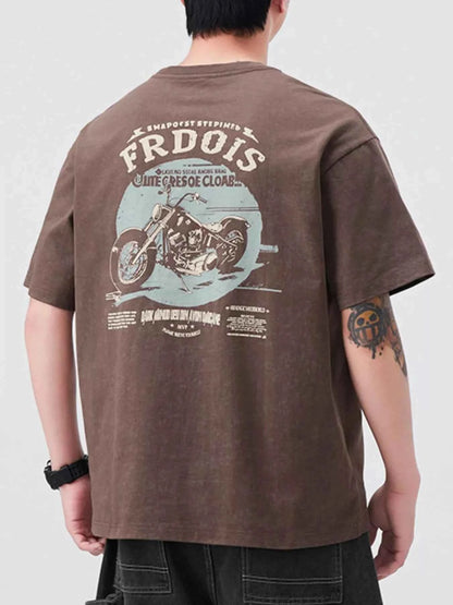 Men's Plus Size Round Neck Short Sleeve T-Shirt