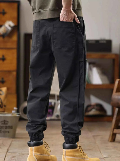 Men's Full Size Drawstring Jogger Pants with Elastic Cuffs Plus Size