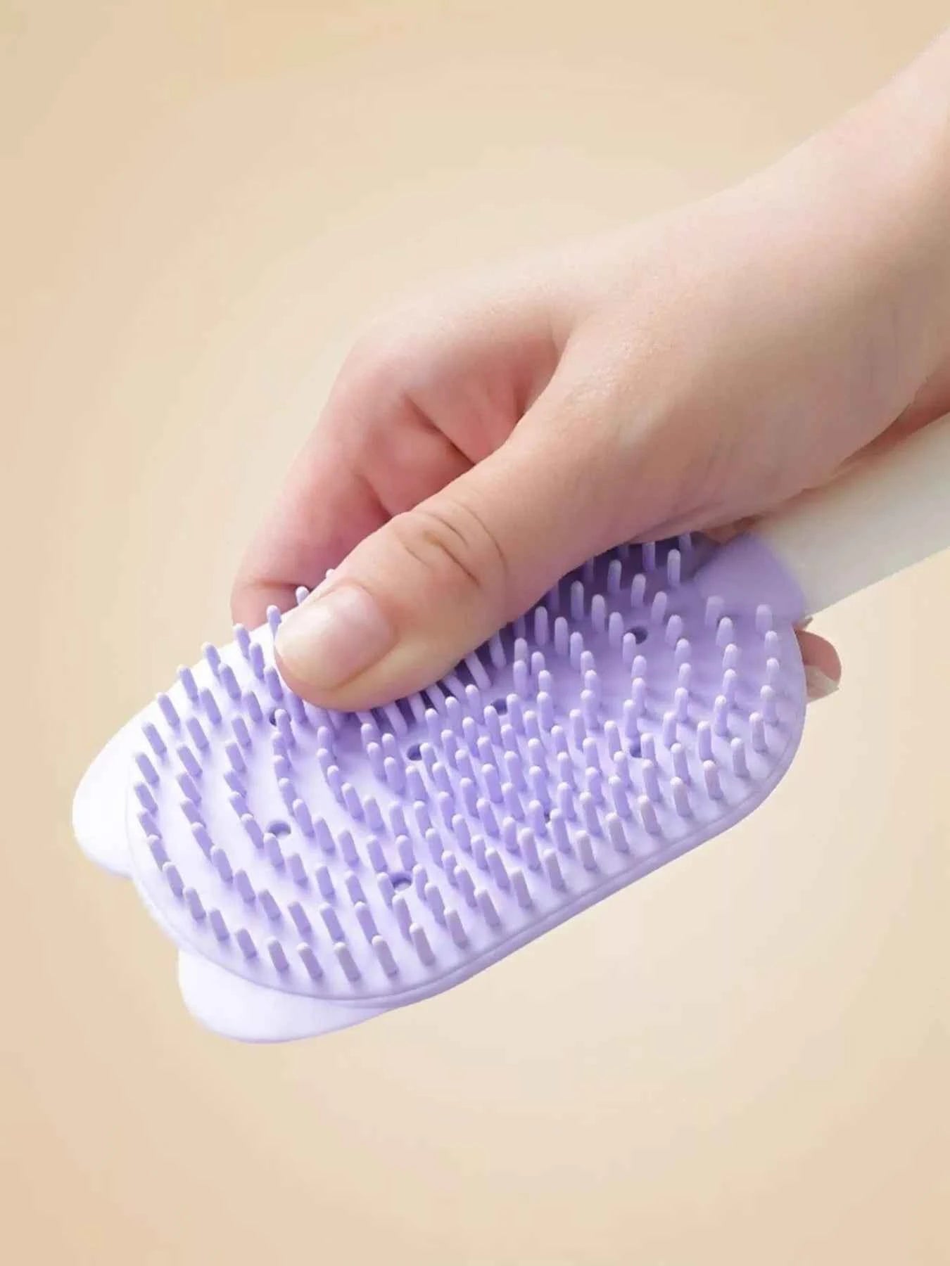 Gentle Silicone Pet Hair Remover Brush