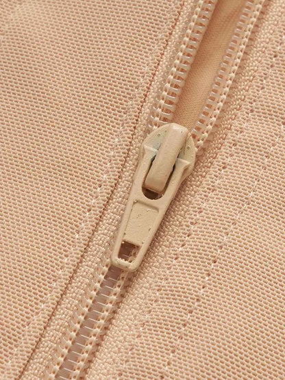 Full Size Side Zip Up Wide Strap Shapewear