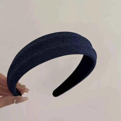 Denim Padded Wide Headband