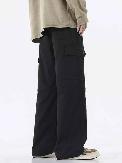 Men's Full Size Multi-Pocket Cargo Utility Pants Plus Size