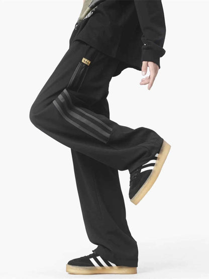 Men's Plus Size Wide Leg Drawstring Pants